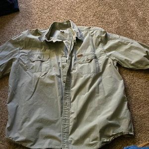 Olive green Carhartt (2XL) long sleeve shirt